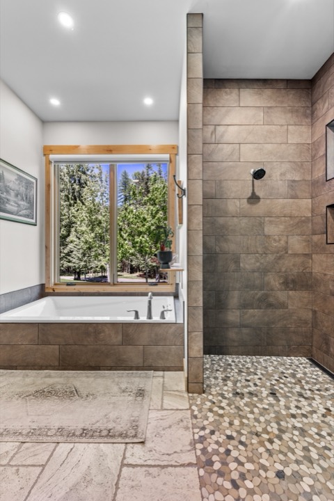 Bedroom and bathroom by Nicholson Construction