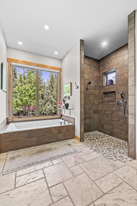 Bedroom and bathroom by Nicholson Construction