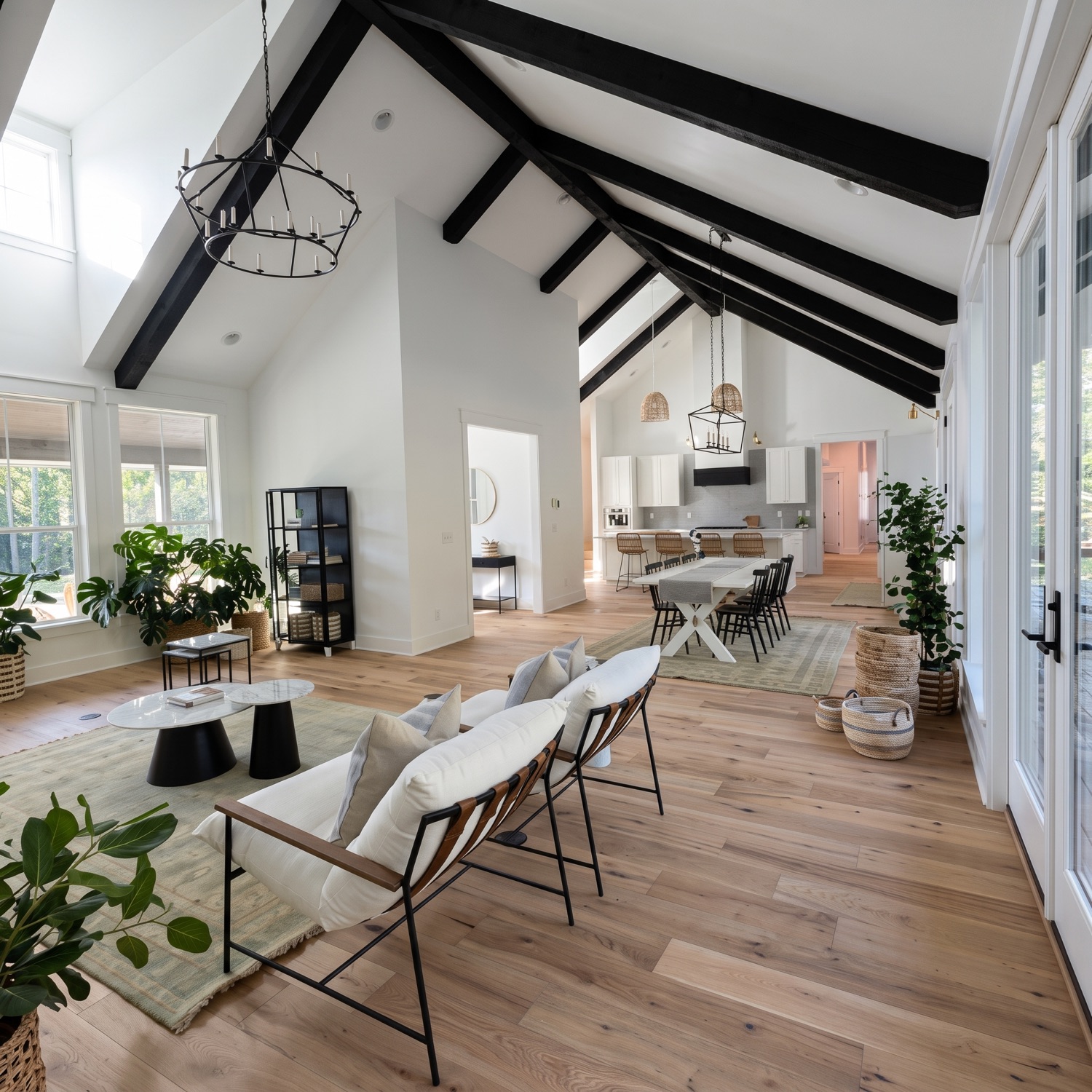 Finished custom home interior by Nicholson Construction